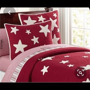 Pottery Barn Kids Quilt and Sham- F/Q